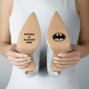 Bridal Shoes Decal - Batman Is Already Mine