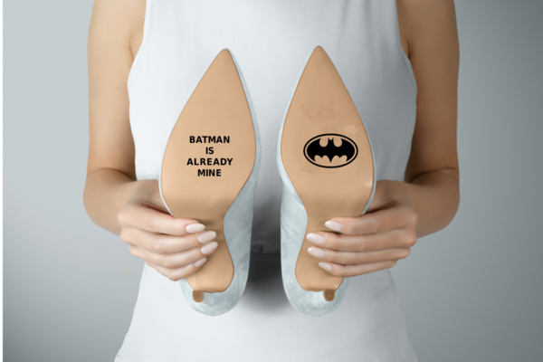 Bridal Shoes Decal - Batman Is Already Mine