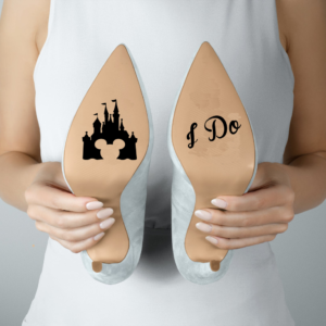 Bridal Shoes Decal - Mickey Mouse/Castle...I Do