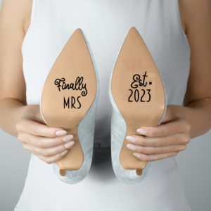 Bridal Shoes - Finally Mrs. & Date