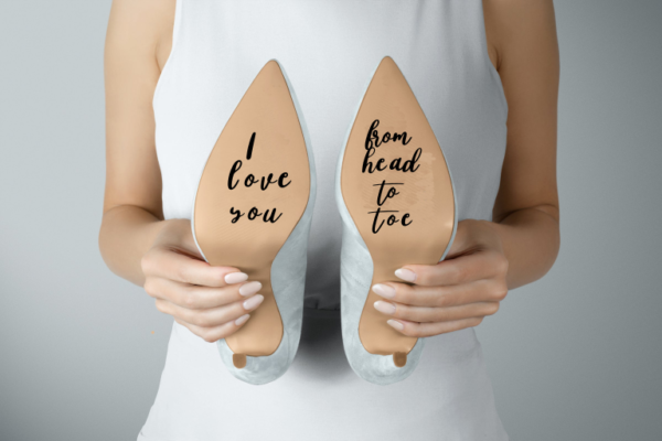 Bridal Shoes - I Love You...From Head To Toe