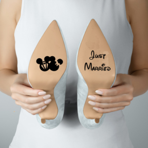 Bridal Shoes - Old School Disney Just Married