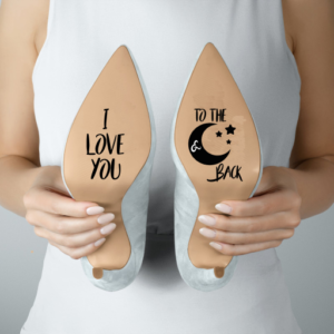 Bridal Shoes - I Love You To The Moon & Back