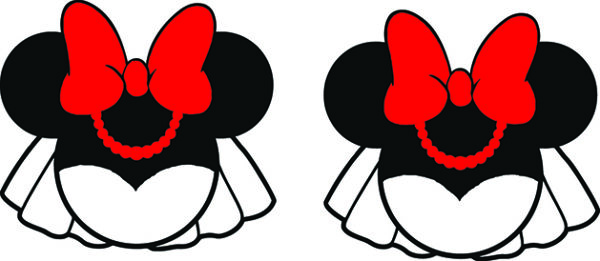 Bridal Shoes - Disney Minnie & Mickey Bride & Groom