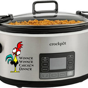 Crockpot Decal - Winner Winner Chicken Dinner
