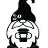 Keurig Decal - But First Coffee - Gnome With To Go Cup