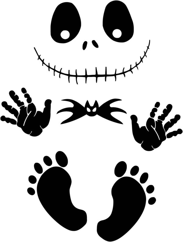 Baby Decal - Baby Jack Skellington On Board