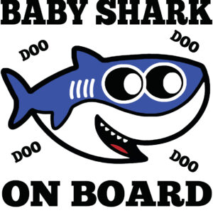 Baby Decal - Baby Shark On Board