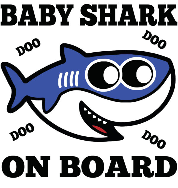 Baby Decal - Baby Shark On Board