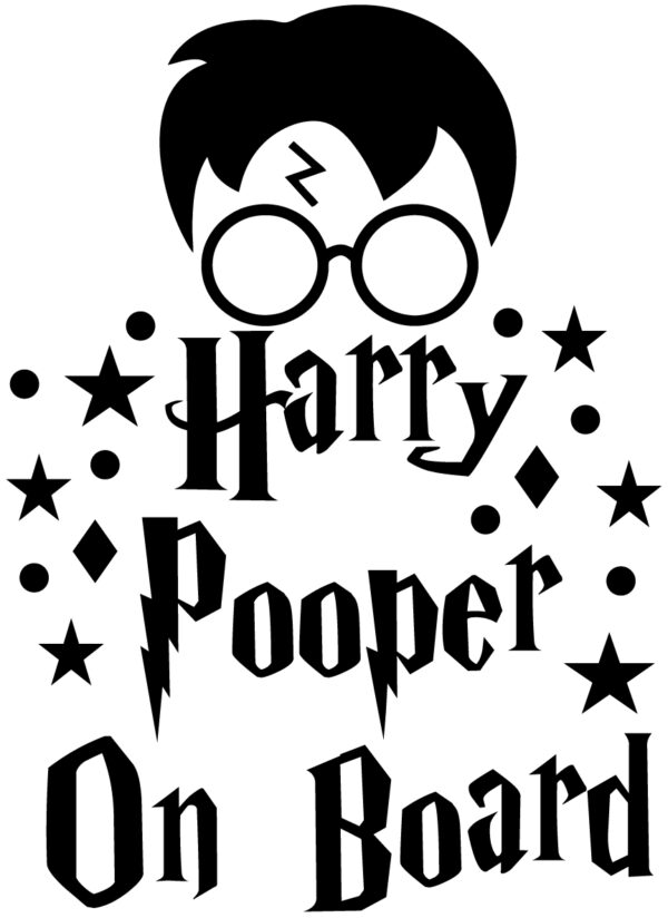 Baby Decal - Harry Potter - Harry Pooper On Board