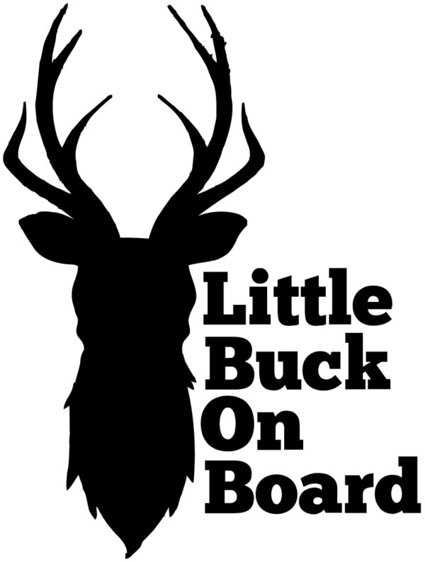 Baby Decal - Little Buck On Board