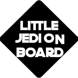 Baby Decal - Little Jedi On Board