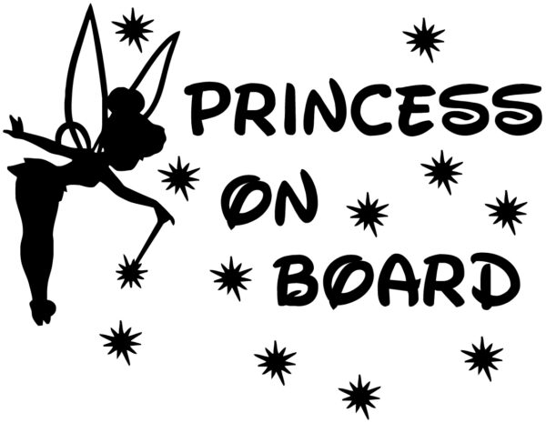 Baby Decal - Tinkerbell - Princess On Board