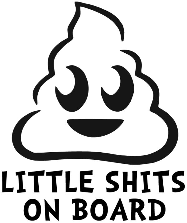 Baby Decal - Little Shits On Board