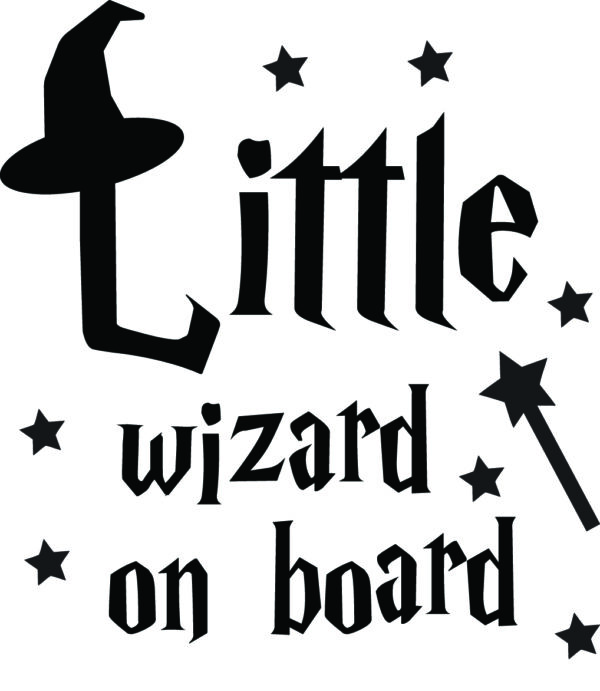 Baby Decal - Little Wizard On Board