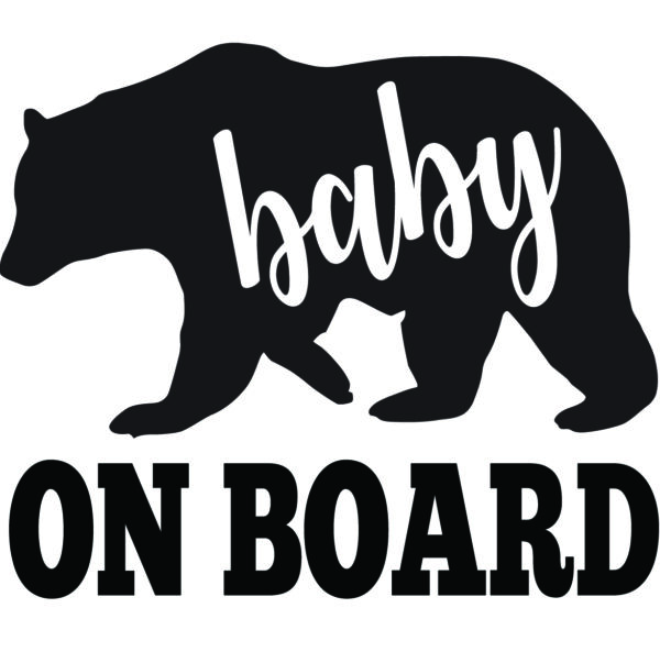 Baby Decal - Bear - Baby On Board