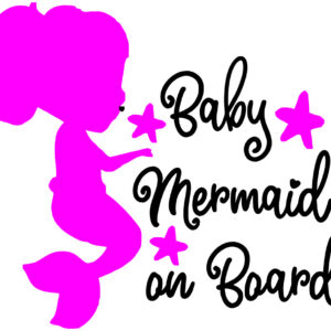 Baby Decal - Baby Mermaid On Board