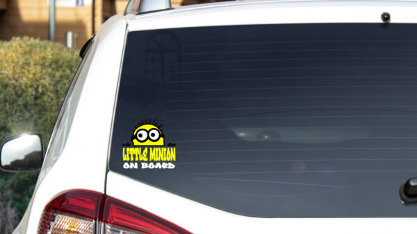 Baby Decal - Little Minion On Board