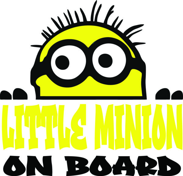 Baby Decal - Little Minion On Board