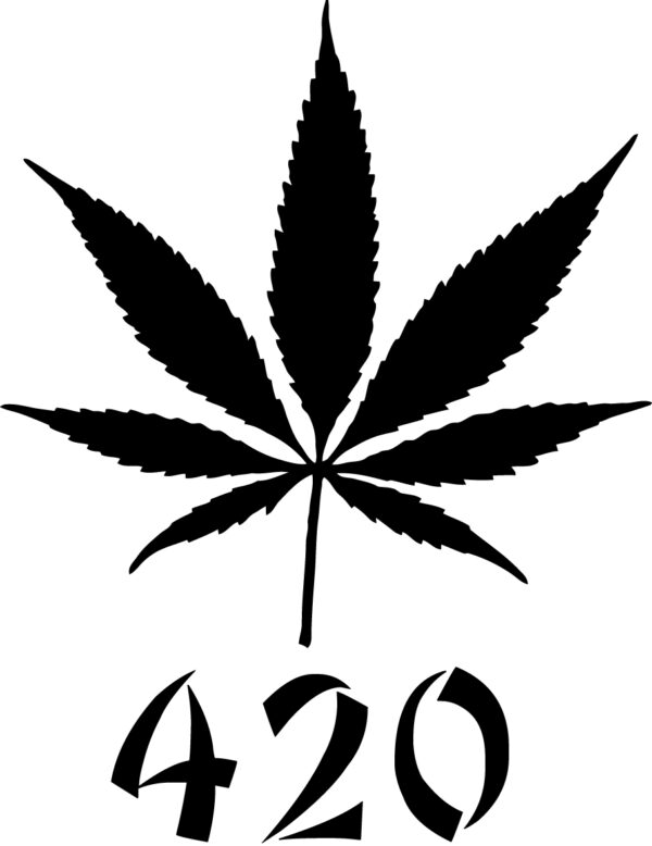 Cannabis Decal - 420 Leaf