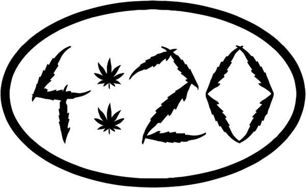 Cannabis Decal - 420 O'Clock