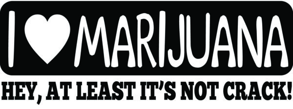 Cannabis Decal - I Love Marijuana