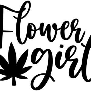 Cannabis Decal - Marijuana Flower Girl