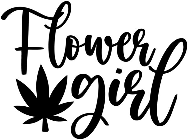 Cannabis Decal - Marijuana Flower Girl