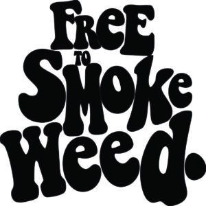 Cannabis Decal - Free To Smoke Weed