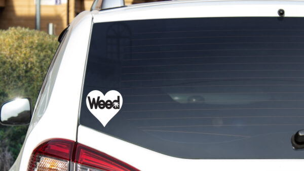 Cannabis Decal - Weed Heart