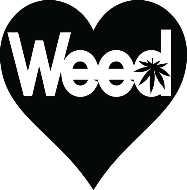 Cannabis Decal - Weed Heart