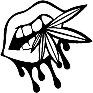 Cannabis Decal - Marijuana Dripping Lips