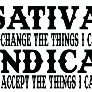 Cannabis Decal - Sativa/Indica
