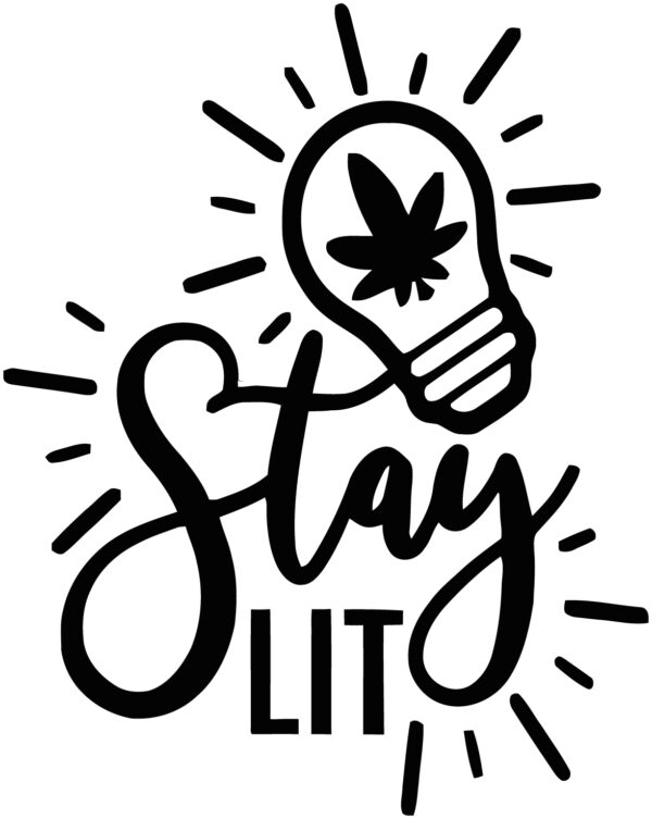 Cannabis Decal - Stay Lit