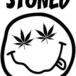 Cannabis Decal - Stoned Happy Face