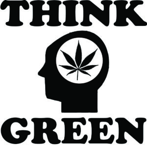 Cannabis Decal - Think Green