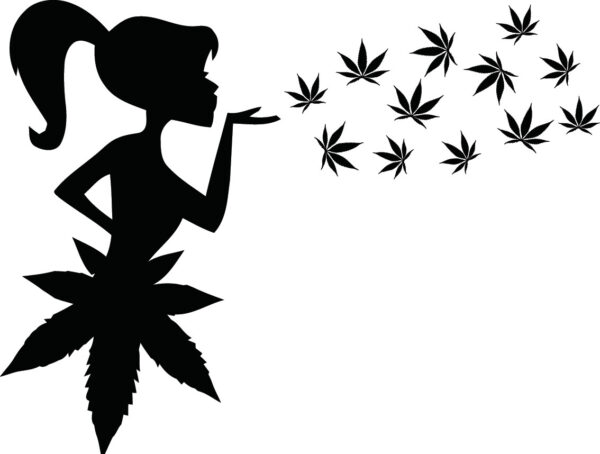 Cannabis Decal - Marijuana Fairy