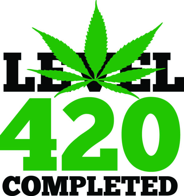 Cannabis Decal - Gamer - Level 420 Completed