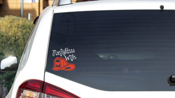 Military Decal - Firefighter's Wife