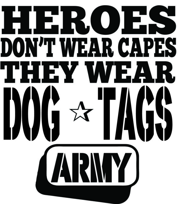 Military Decal - Heroes Don't Wear Capes