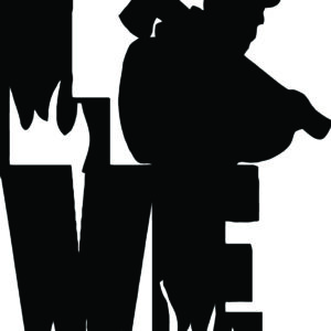 Military Decal - Firefighter LOVE