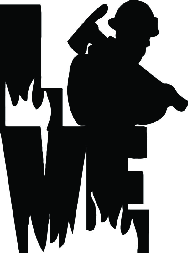 Military Decal - Firefighter LOVE