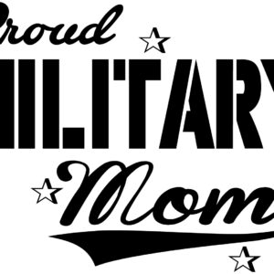 Military Decal - Proud Military Mom