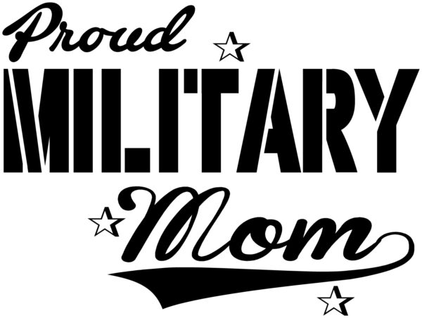 Military Decal - Proud Military Mom
