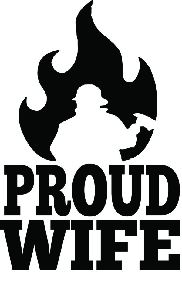 Military Decal - Proud Firefighter Wife