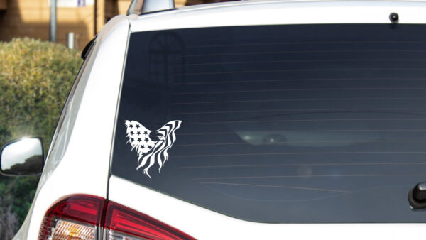 Military Decal - Flagged Eagle