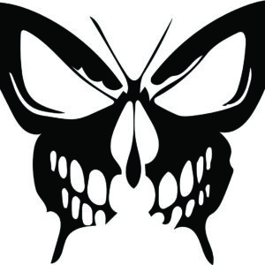 Misc Decal - Butterfly Skull
