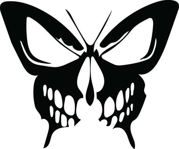 Misc Decal - Butterfly Skull