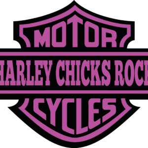 Misc Decal - Harley Motorcycle Chicks Rock