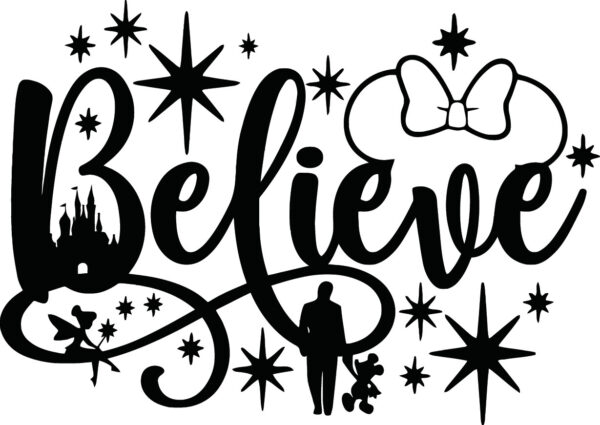 Misc Decal - Disney Believe Magic Kingdom